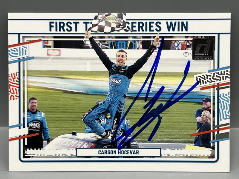 2024 Panini Donruss Carson Hocevar Auto #182 - No COA from auction in Greenville, Ohio — image 16
