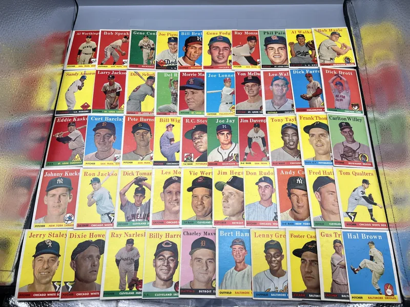 (50) 1958 Topps Baseball Cards - Varying Conditions from auction in Greenville, Ohio — image 26