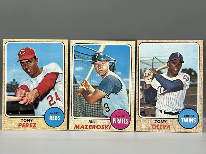 1968 Topps Tony Perez #130, Bill Mazeroski #390, & Tony Oliva #165 from auction in Greenville, Ohio — image 29