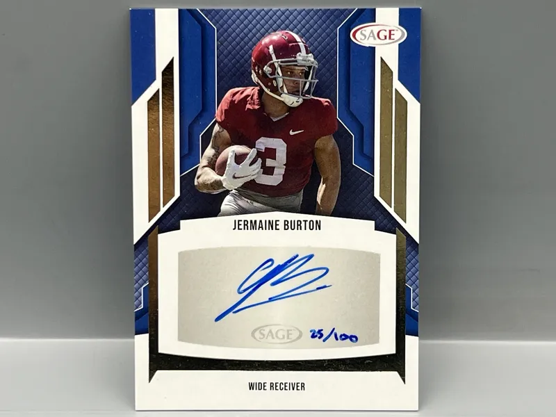 2024 Sage Jermaine Burton RC Auto #/100 from auction in Greenville, Ohio — image 31