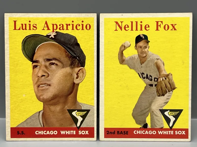 1958 Topps Luis Aparicio #85 & Nellie Fox #400 from auction in Greenville, Ohio — image 32