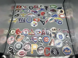 MLB Baseball (30) & NFL Football (32) Complete Full League Sticker Sets