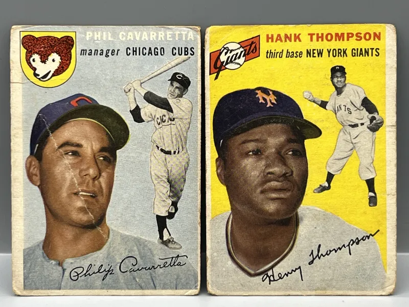 1954 Topps Phil Cavarretta #55 & Hank Thompson #64 from auction in Greenville, Ohio — image 27