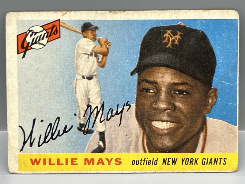 1955 Topps Willie Mays #194 from auction in Greenville, Ohio — image 33