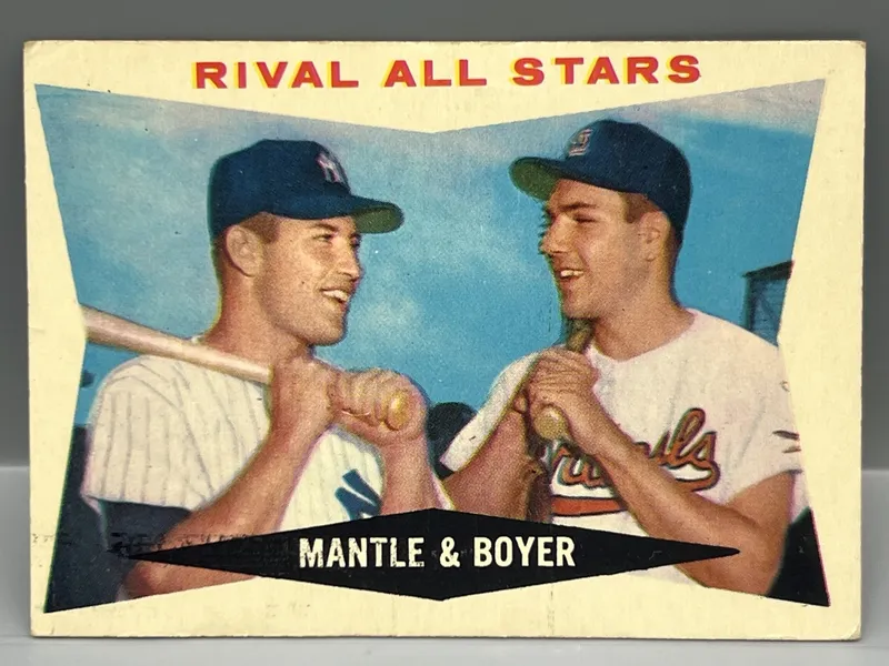 1960 Topps #160 Mickey Mantle & Boyer / Rival All Stars from auction in Greenville, Ohio — image 37