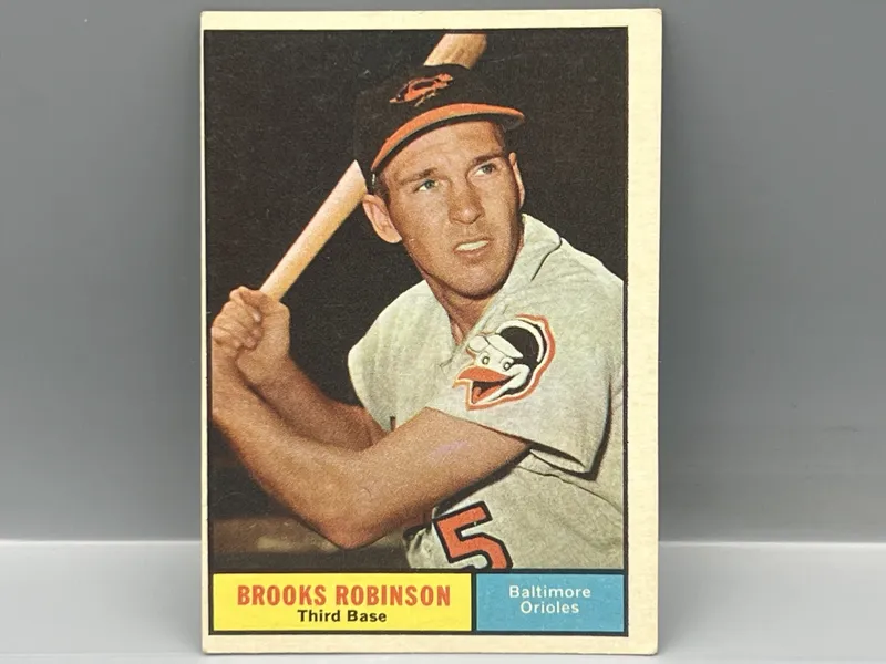 1961 Topps #10 Brooks Robinson (HOF) / Orioles from auction in Greenville, Ohio — image 40