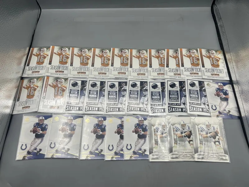 (28) Peyton Manning Football Cards from auction in Greenville, Ohio — image 47