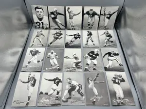 (20) 1948-52 Exhibit Football Cards W/ Stars - Varying Conditions