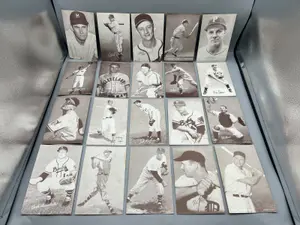 (20) 1947-66 Exhibit Baseball Cards W/ Stars - Varying Conditions