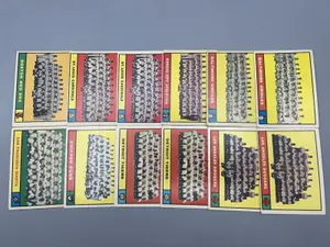 (Lot Of 12) 1961 Topps Baseball - Team Cards W/ Duplicates - Varying Conditions