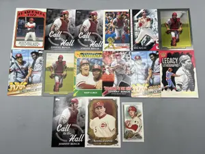 (15) Modern Johnny Bench Topps Baseball Cards W/ Inserts