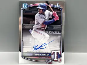2025 Bowman Chrome Yeremi Cabrera 1st Bowman On Card RC Auto