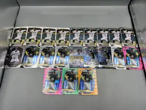(21) Konnor Griffin Rookie & Prospect Baseball Cards W/ Serial Numbered Prizm Orange