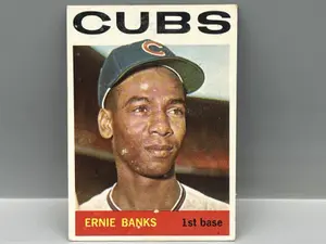 1964 Topps #55 Ernie Banks (HOF) / Cubs