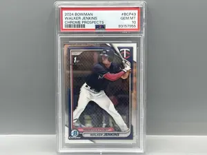2024 Bowman Chrome Walker Jenkins 1st Bowman RC #BCP43 PSA Gem Mint 10