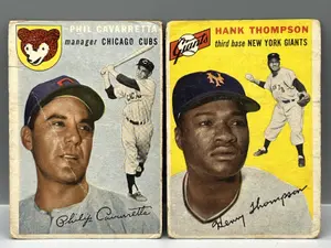 1954 Topps Phil Cavarretta #55 & Hank Thompson #64