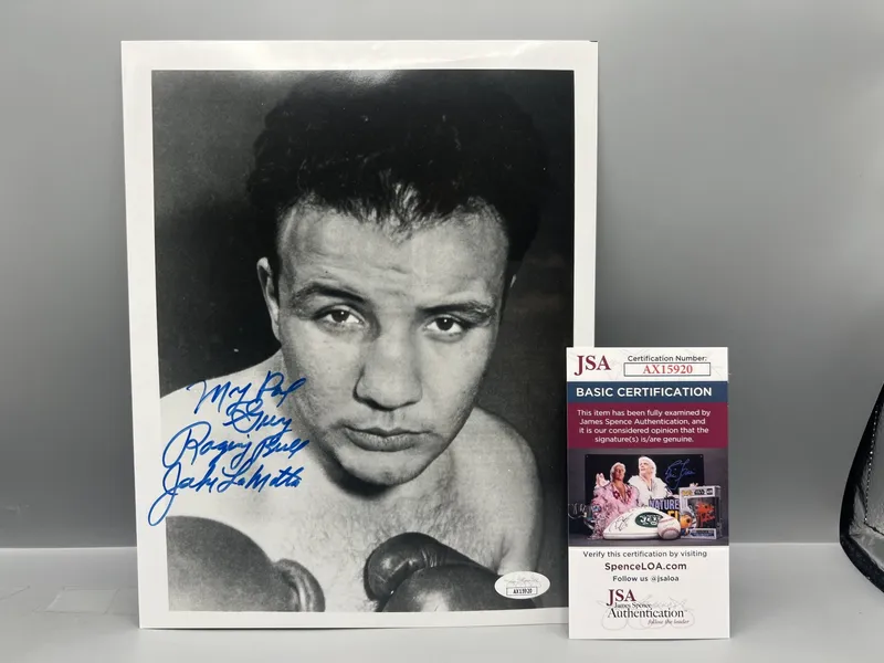Jake LaMotta Autographed 8x10 Photograph W/ JSA Authentication COA from auction in Greenville, Ohio — image 10