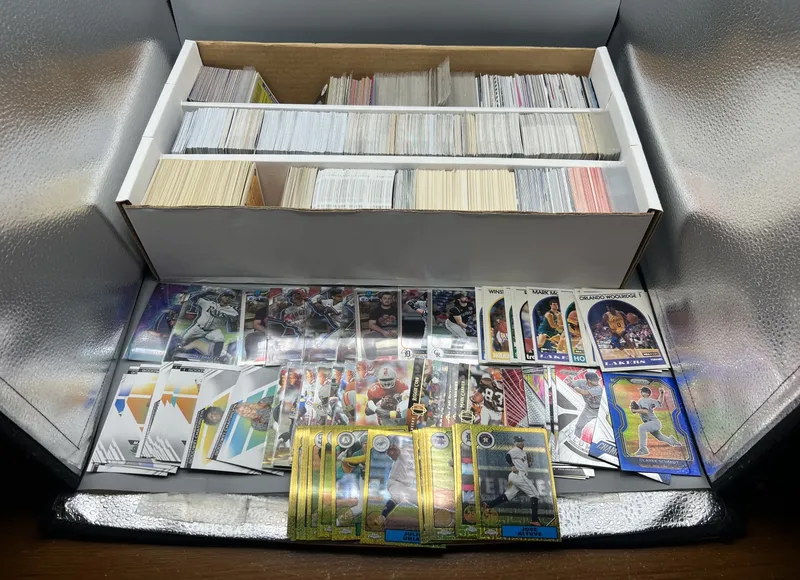 Super Shoe Box of Assorted Sports Cards W/ Stars - Varying Conditions from auction in Greenville, Ohio — image 11