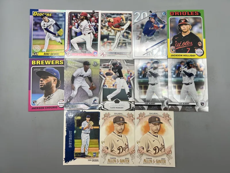 (13) Modern Baseball Star Player Rookie Cards - Tarik Skubal, Jackson Chourio, Pete Crow-Armstrong from auction in Greenville, Ohio — image 19