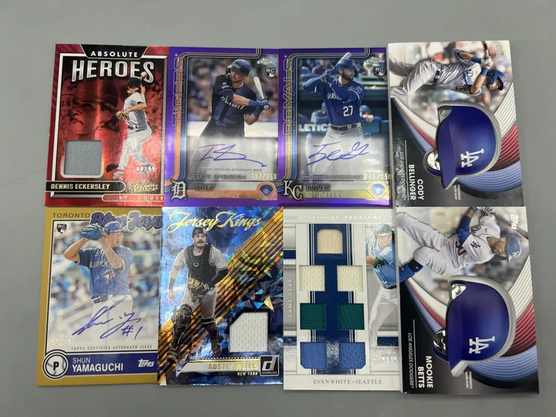 (8) Assorted Baseball Autograph, Relic, & Commemorative Patch Cards from auction in Greenville, Ohio — image 22