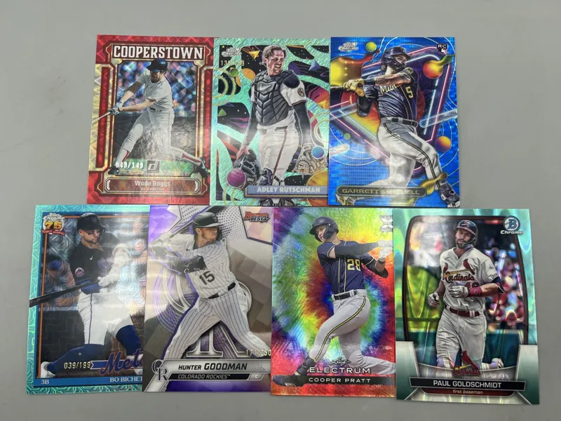 (7) Modern Baseball Serial Numbered Cards W/ Stars - Wade Boggs, Adley Rutschman, Paul Goldschmidt from auction in Greenville, Ohio — image 30
