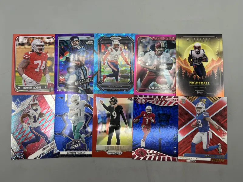 (10) Modern Football Serial Numbered Cards from auction in Greenville, Ohio — image 35