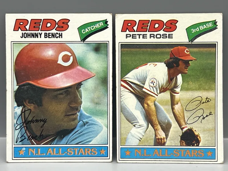 1977 Topps Johnny Bench #70 & Pete Rose #450 from auction in Greenville, Ohio — image 48