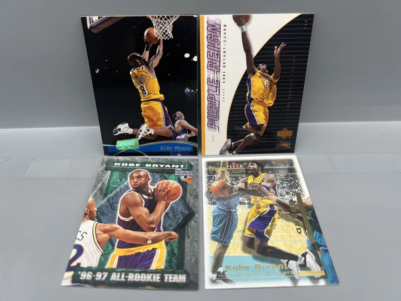 (4) Kobe Bryant Basketball Cards W/ 2nd Year Card from auction in Greenville, Ohio — image 46