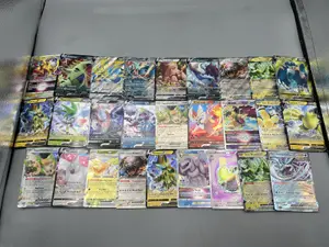 (27) Assorted Pokemon Full Art Trading Cards W/ EX & V Cards - Varying Conditions
