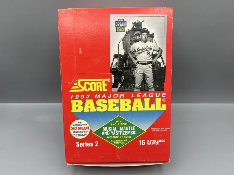 1992 Score Series 2 Baseball Complete Wax Box from auction in Greenville, Ohio — image 19