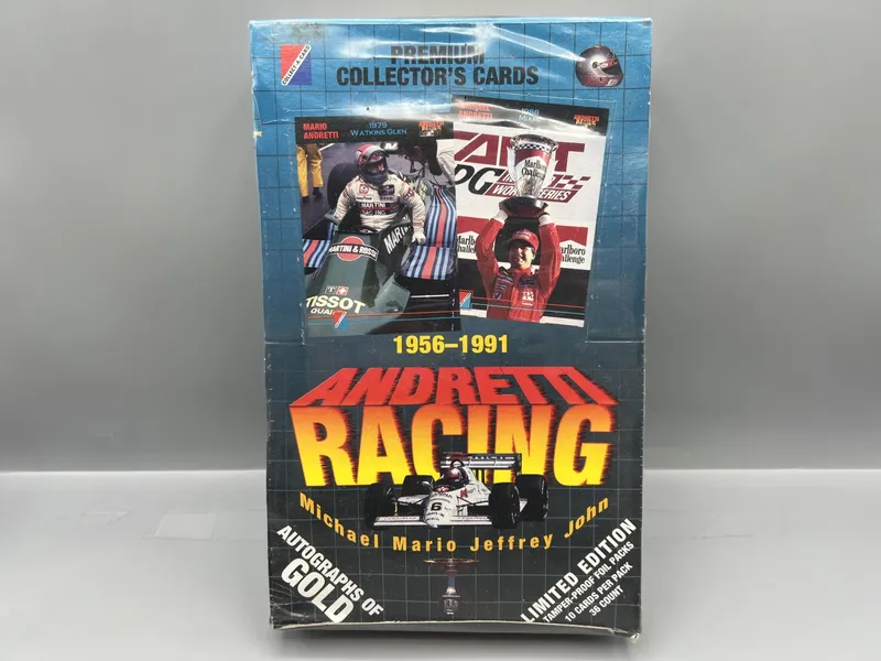1991 Collect-A-Card Andretti Racing Factory Sealed Wax Box from auction in Greenville, Ohio — image 26
