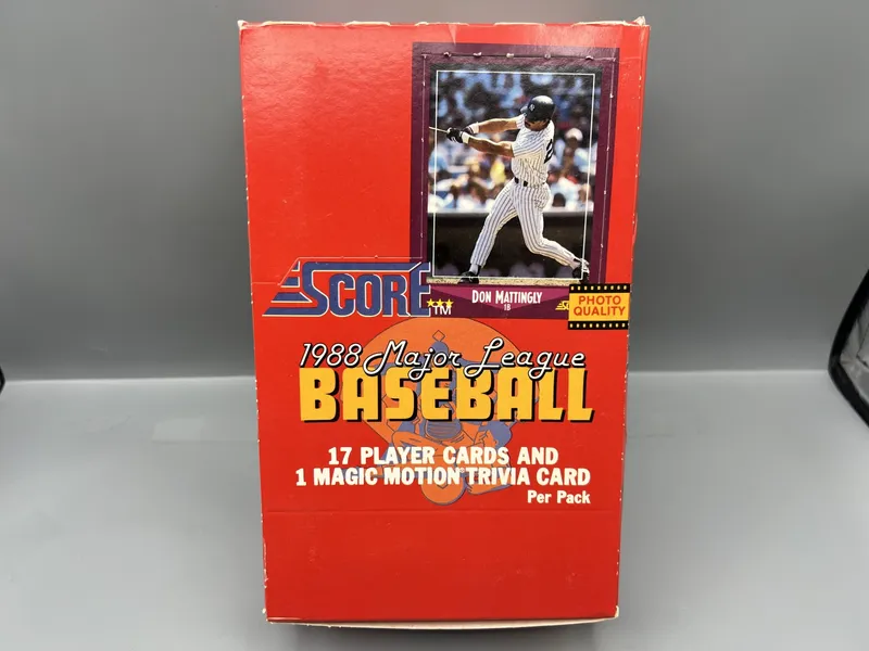 1988 Score Baseball Complete Wax Box from auction in Greenville, Ohio — image 31
