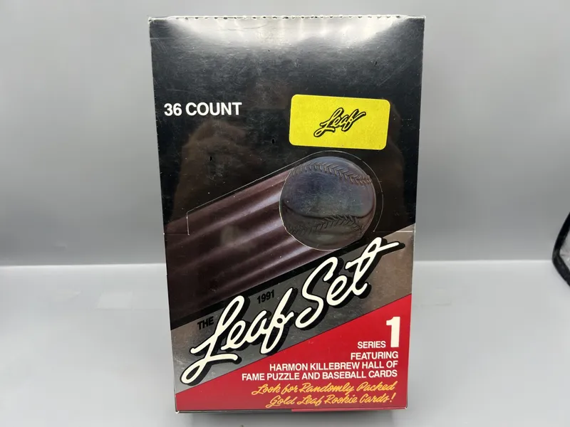 1991 Leaf Series 1 Baseball Factory Sealed Wax Box from auction in Greenville, Ohio — image 33