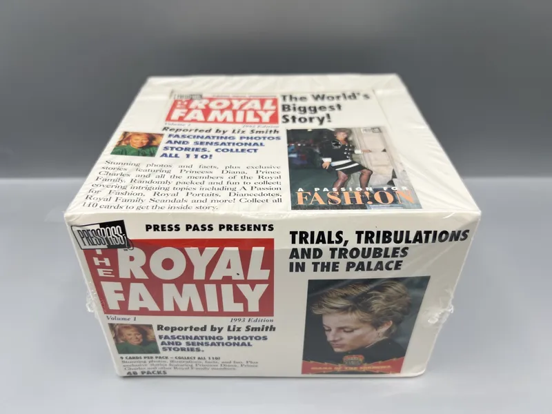 1993 Press Pass The Royal Family Vol. 1 Factory Sealed Wax Box from auction in Greenville, Ohio — image 40