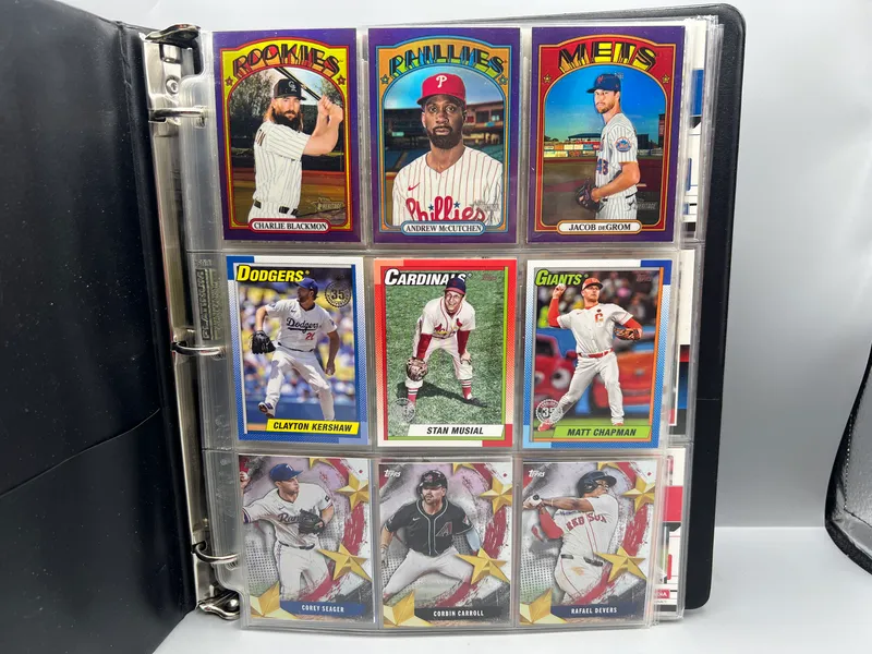 Binder of Assorted Baseball Stars, Inserts, & Parallel Cards from auction in Greenville, Ohio — image 10