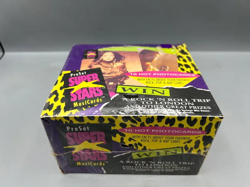 1992 Pro Set Super Stars MusiCards Factory Sealed Wax Box from auction in Greenville, Ohio — image 20