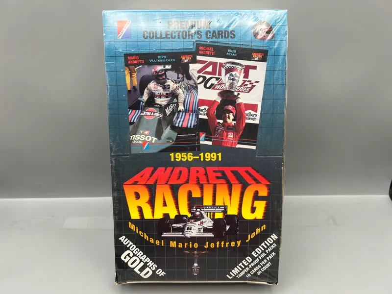 1992 Collect-A-Card Andretti Racing Factory Sealed Wax Box from auction in Greenville, Ohio — image 24