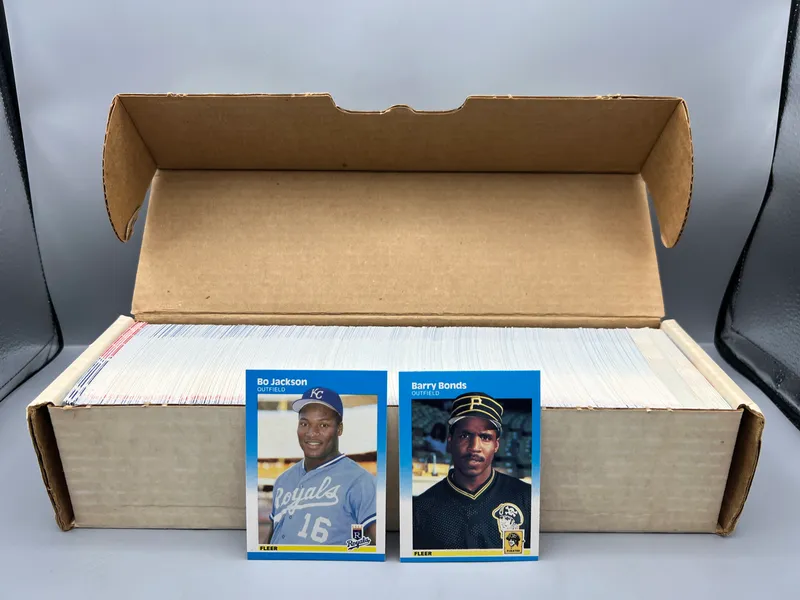 1987 Fleer Baseball Complete Factory Set W/ Barry Bonds, Bo Jackson & Barry Larkin RCs from auction in Greenville, Ohio — image 25