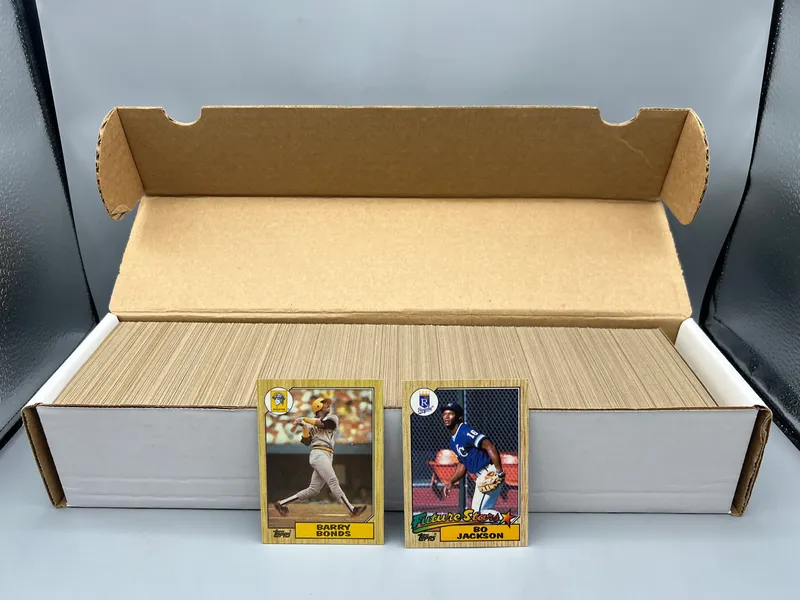 1987 Topps Baseball Complete Set W/ Barry Bonds, Bo Jackson & Barry Larkin RCs from auction in Greenville, Ohio — image 28