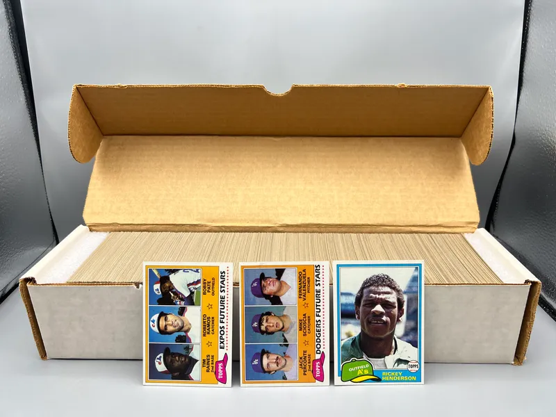 1981 Topps Baseball Complete Set W/ Tim Raines, Fernando Valenzuela, Kirk Gibson & Harold Baines Rookies - Rickey Henderson 2nd Year from auction in Greenville, Ohio — image 30