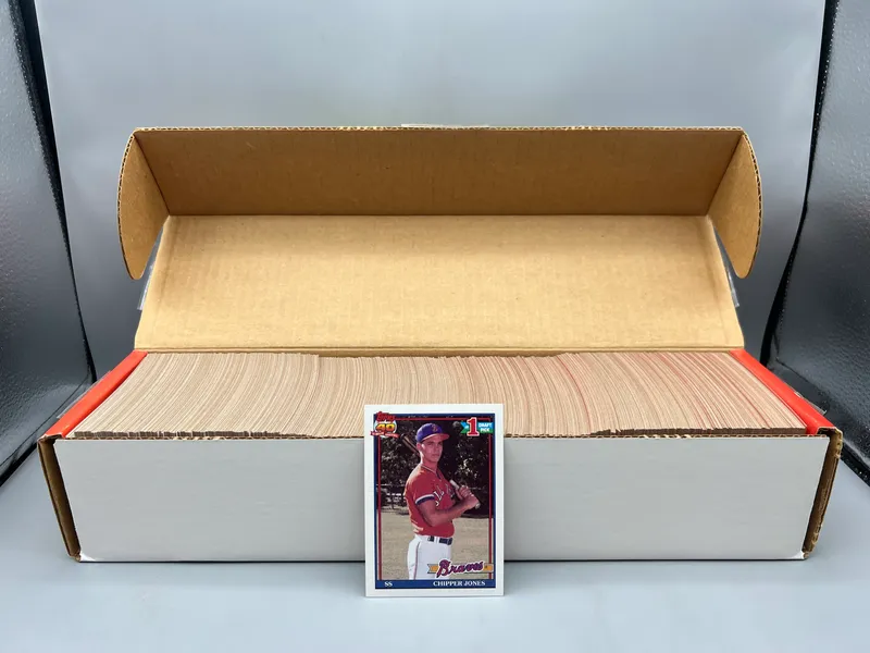 1991 Topps Baseball Complete Set W/ Chipper Jones RC from auction in Greenville, Ohio — image 31