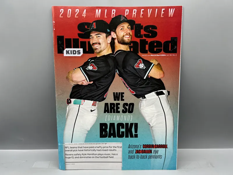 March/April 2024 Sports Illustrated For Kids Magazine W/ Charlie Woods RC - Address Cut Off Front from auction in Greenville, Ohio — image 40