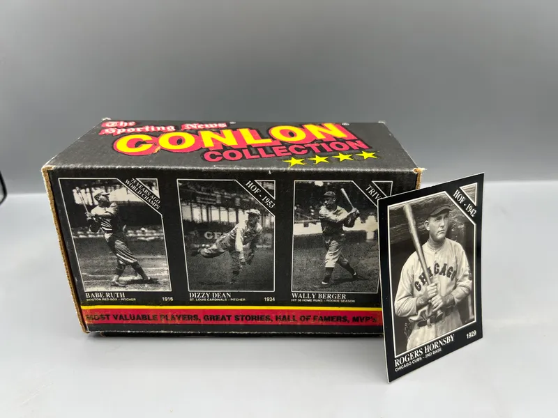 1991 The Sporting News Conlon Collection Baseball Complete Set from auction in Greenville, Ohio — image 48