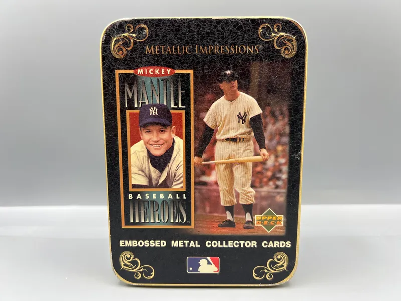 1995 Upper Deck Metallic Impressions Mickey Mantle Complete Tin Set from auction in Greenville, Ohio — image 46