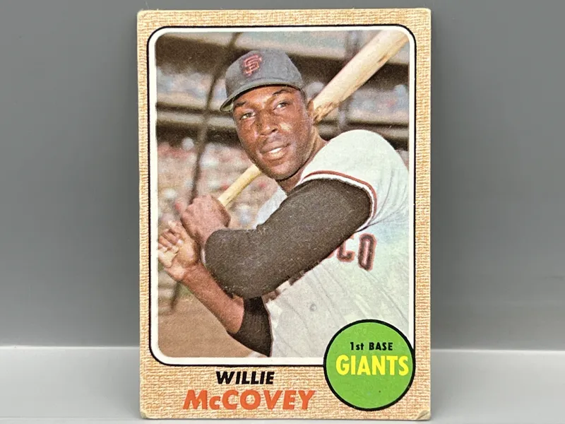 1968 Topps Willie McCovey #290 from auction in Greenville, Ohio — image 7