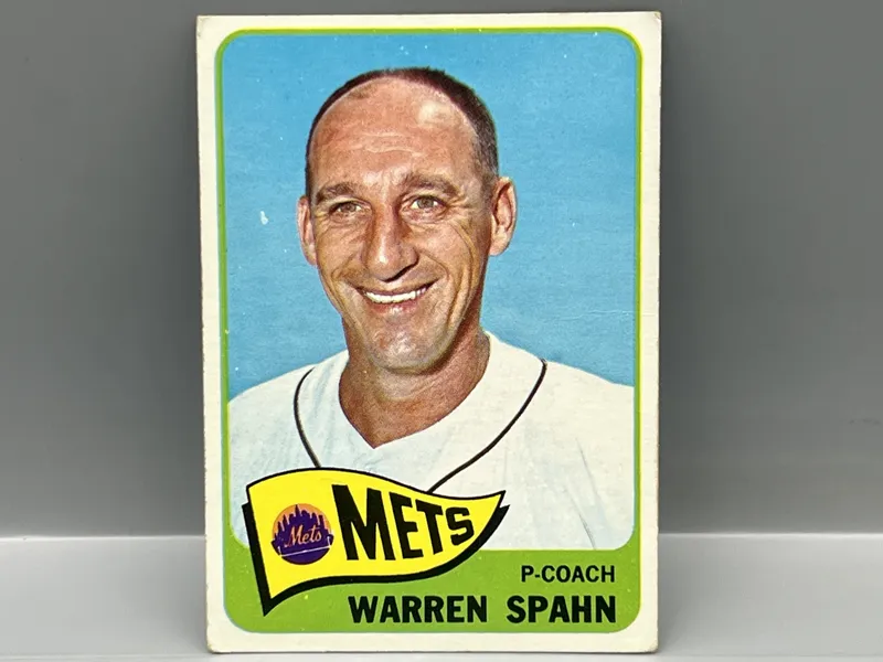 1965 Topps Warren Spahn #205 from auction in Greenville, Ohio — image 10