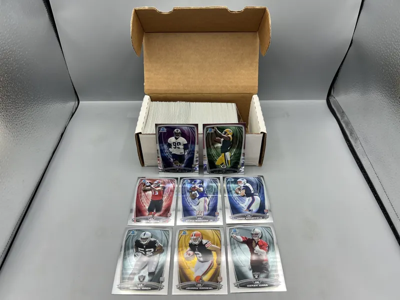 2014 Bowman Chrome Football Complete 220 Card Set W/ Aaron Donald RC, Mike Evans RC, Odell Beckham Jr. RC, & Many More Star RCs from auction in Greenville, Ohio — image 32