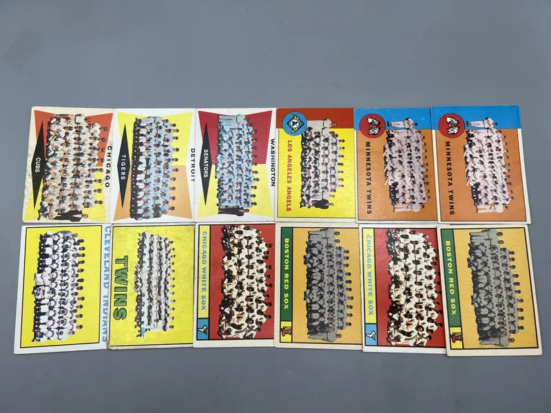 (12) 1960s Topps Baseball Team Cards - Varying Conditions from auction in Greenville, Ohio — image 24