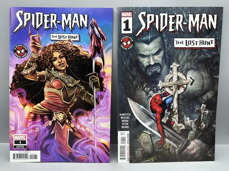 Marvel Comics Spider-Man: The Lost Hunt #1 (2023) Lot of 2 - Main and Ejiwa Edge Ebenebe Variant Covers from auction in Greenville, Ohio — image 14