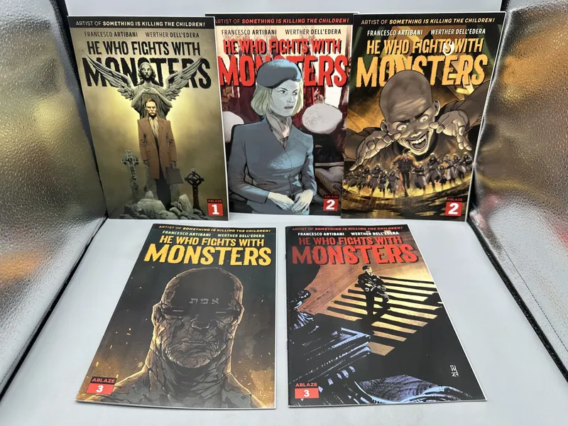 Ablaze Publishing He Who Fights With Monsters #1, 2 & 3 (2021) - Werther Dell'Edera art - Five Comics from auction in Greenville, Ohio — image 17